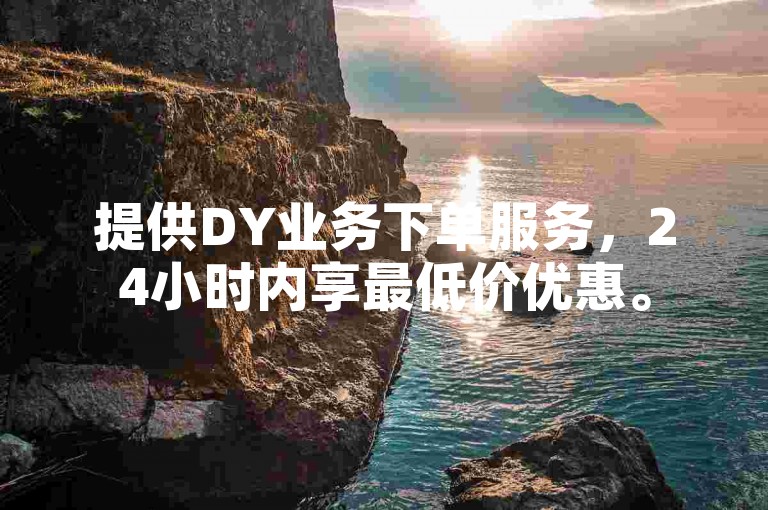 提供DY业务下单服务，24小时内享最低价优惠。