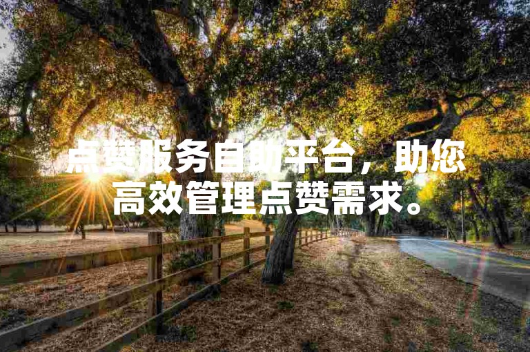 点赞服务自助平台，助您高效管理点赞需求。