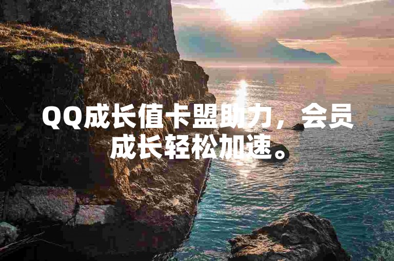 QQ成长值卡盟助力，会员成长轻松加速。
