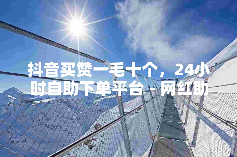 抖音买赞一毛十个，24小时自助下单平台 - 网红助力商城随时接单