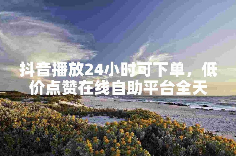抖音播放24小时可下单，低价点赞在线自助平台全天服务