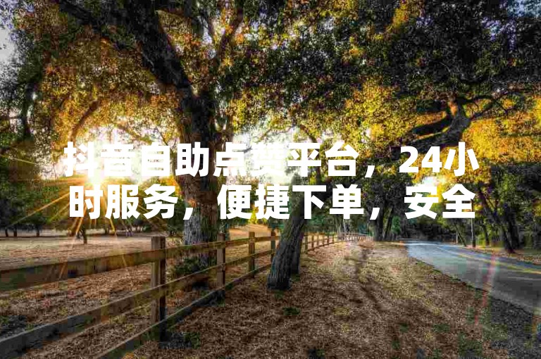 抖音自助点赞平台，24小时服务，便捷下单，安全支付。