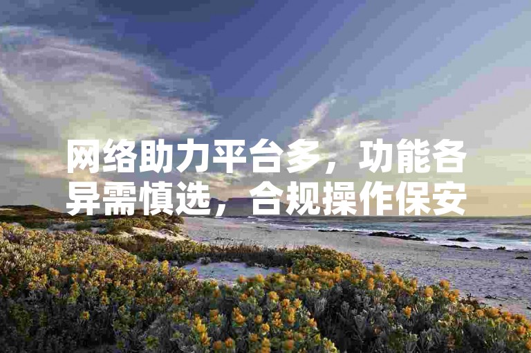网络助力平台多，功能各异需慎选，合规操作保安全。