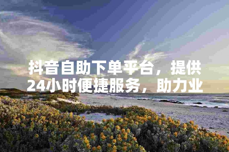 抖音自助下单平台，提供24小时便捷服务，助力业务增长。