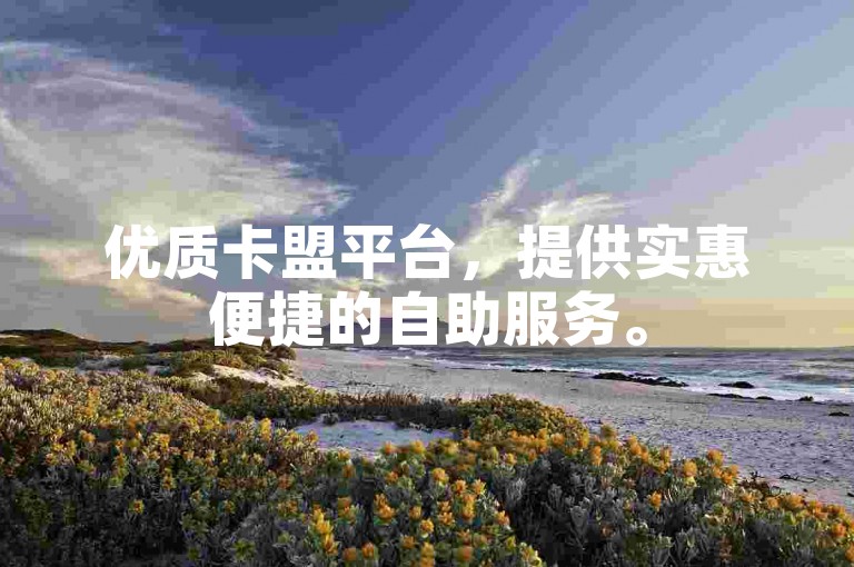 优质卡盟平台，提供实惠便捷的自助服务。
