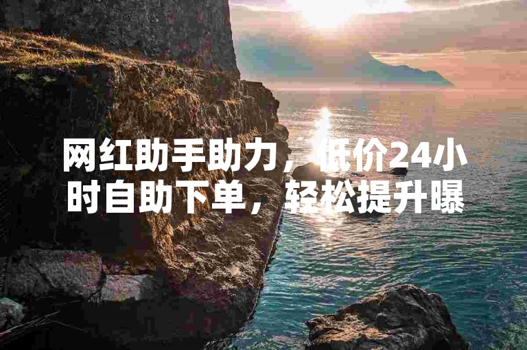 网红助手助力，低价24小时自助下单，轻松提升曝光度。