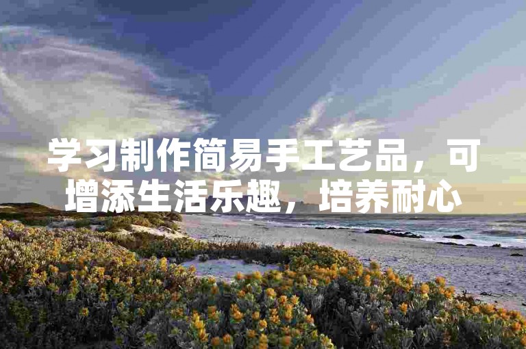 学习制作简易手工艺品，可增添生活乐趣，培养耐心与创造力。