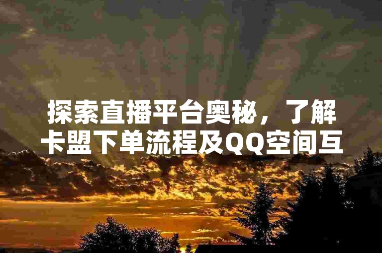 探索直播平台奥秘，了解卡盟下单流程及QQ空间互动技巧。
