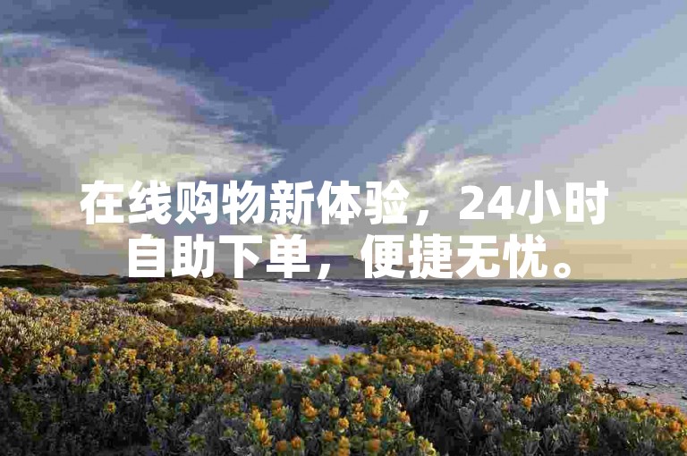 在线购物新体验，24小时自助下单，便捷无忧。