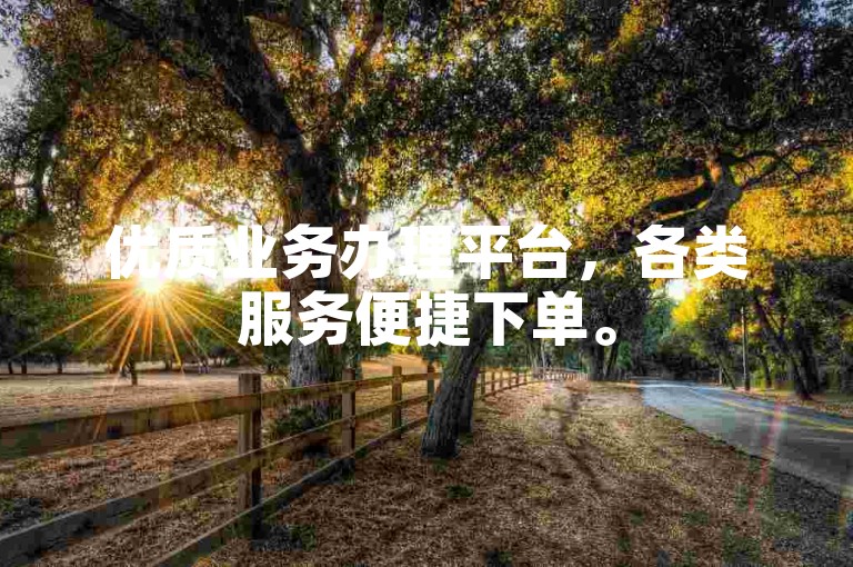 优质业务办理平台，各类服务便捷下单。