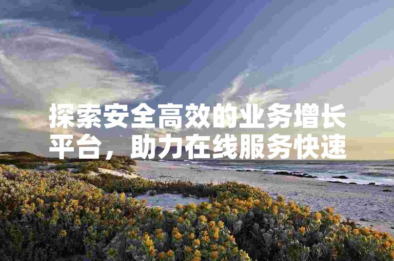探索安全高效的业务增长平台，助力在线服务快速提升。