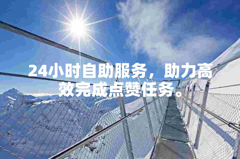 24小时自助服务，助力高效完成点赞任务。