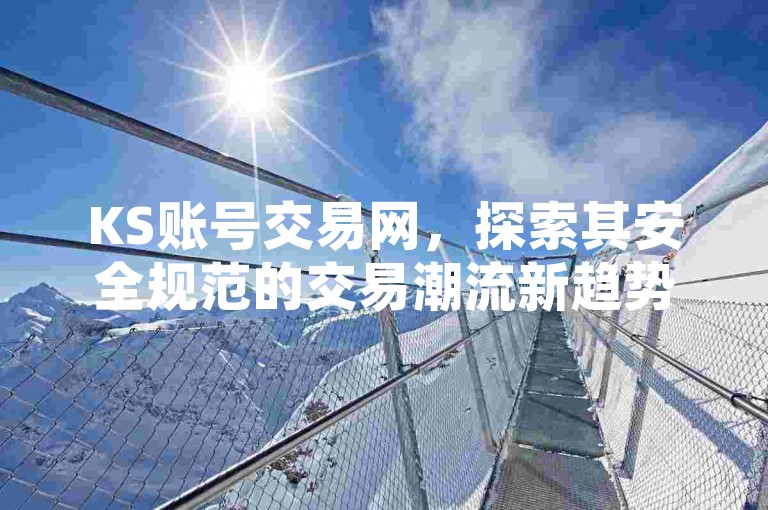 KS账号交易网，探索其安全规范的交易潮流新趋势。