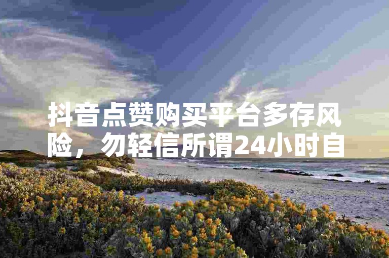 抖音点赞购买平台多存风险，勿轻信所谓24小时自助平台。