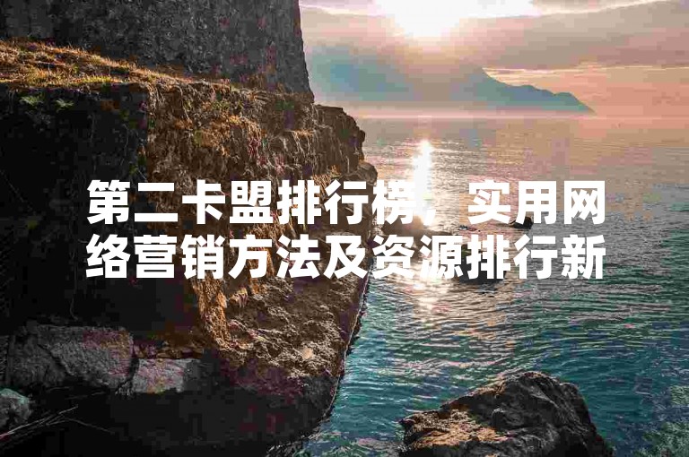 第二卡盟排行榜，实用网络营销方法及资源排行新鲜出炉
