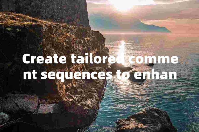 Create tailored comment sequences to enhance viewer interaction on your Douyin videos!