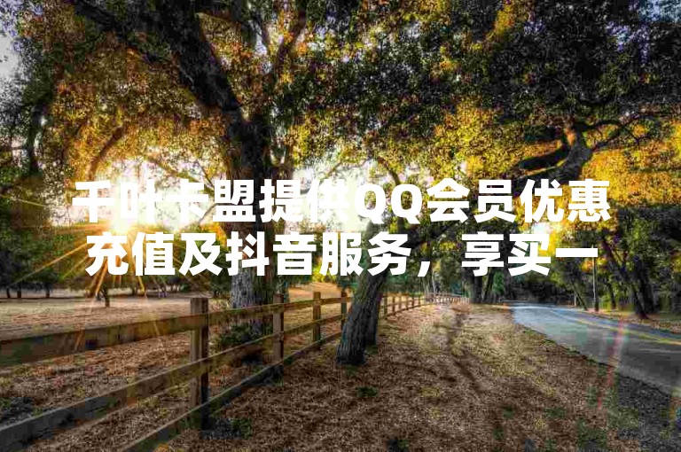 千叶卡盟提供QQ会员优惠充值及抖音服务，享买一得四特惠。