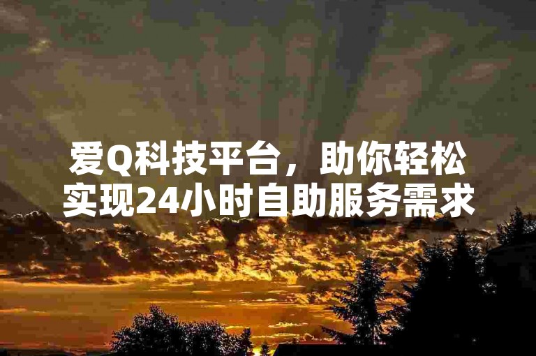 爱Q科技平台，助你轻松实现24小时自助服务需求。