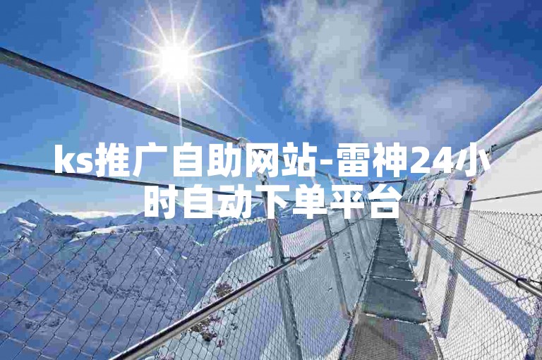 ks推广自助网站-雷神24小时自动下单平台