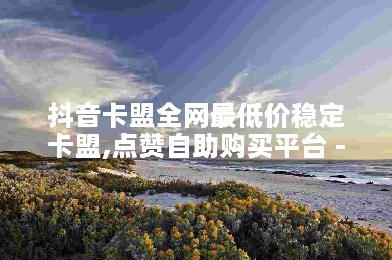 抖音卡盟全网最低价稳定卡盟,点赞自助购买平台 - 拼多多最后0.01助力不了 - 快手免费1000播放量