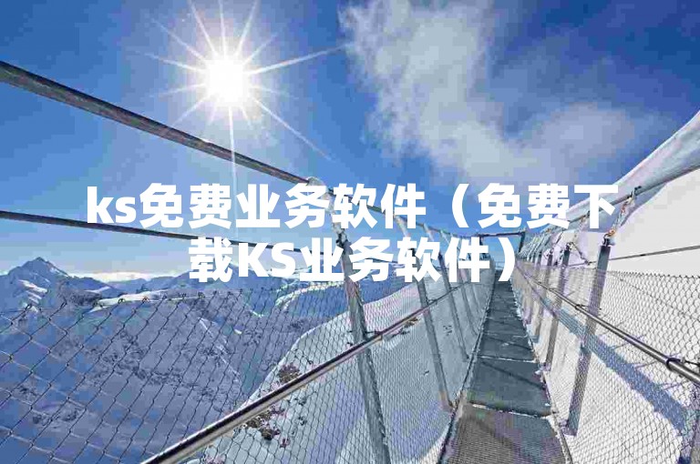 ks免费业务软件（免费下载KS业务软件）